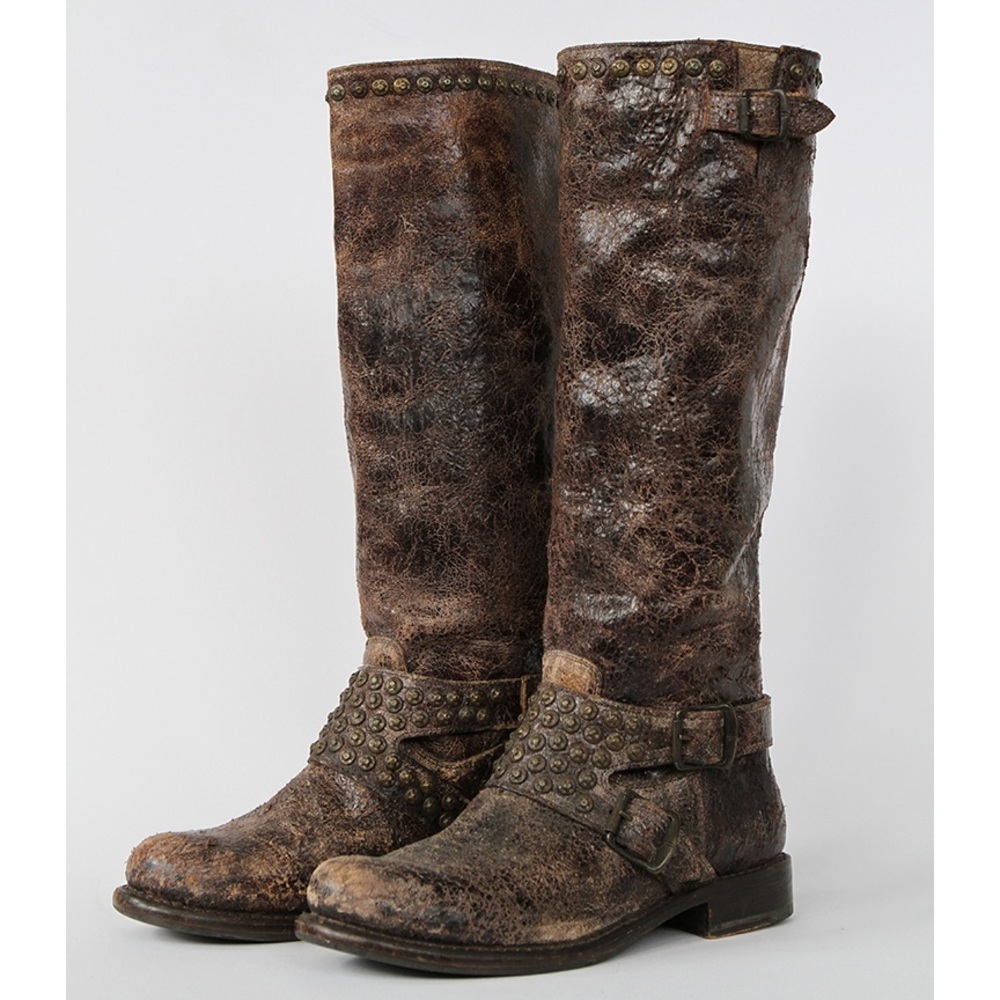 Frye Distressed Knee High Boots Size 9- Like New